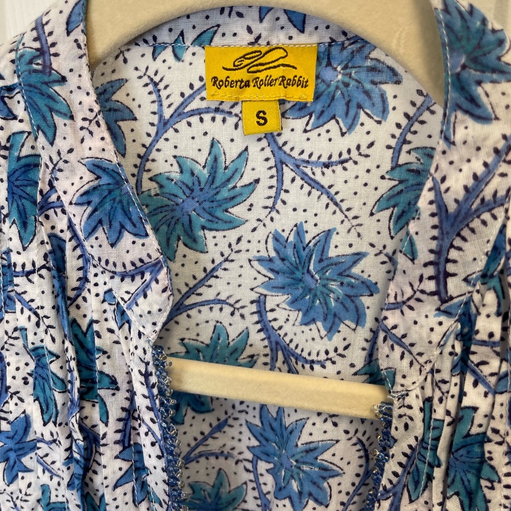 Roberta Roller Rabbit Pattern Beaded Blouse - image 2